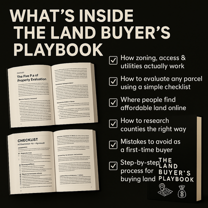 Learn How to Buy Affordable Land: Get the Book, Video Course & eBook