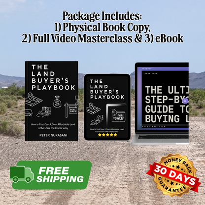 Learn How to Buy Affordable Land: Get the Book, Video Course & eBook
